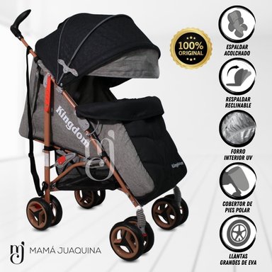 COCHE BASTÓN KINGDOM REINHART NEGRO LUJO EDICIÓN LIMITADA