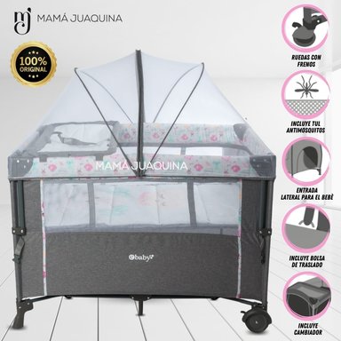 CUNA EBABY MAYER ROSADO BEBÉ LUJO EDICIÓN LIMITADA