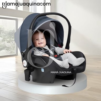 COCHE CUNA BABY JELANI AZUL MOISÉS LUJO 4 EN 1 CON PORTABEBE - 3