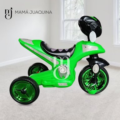 TRIMOTO A PEDAL BABY SERVANN VERDE NIÑOS MUSICAL - 4