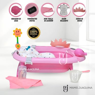 BAÑERA PLEGABLE «BERKEN» ROSA