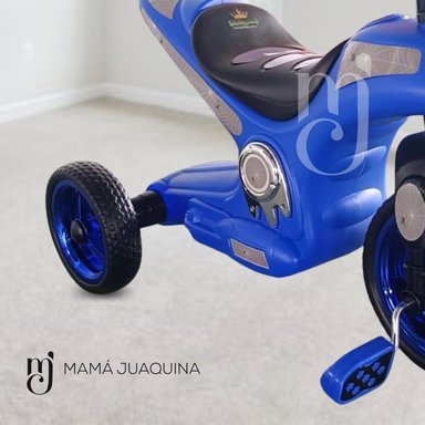 TRIMOTO A PEDAL BABY SERVANN AZUL NIÑOS MUSICAL - 2