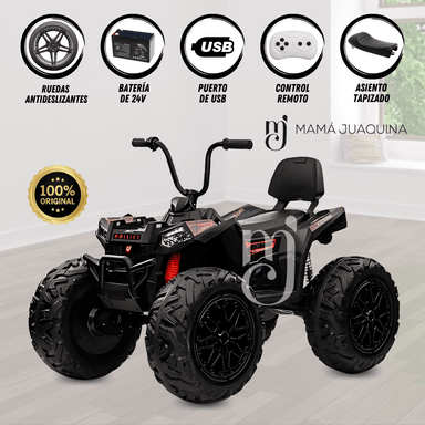 CUATRIMOTO MONTAÑERA A BATERÍA PARA NIÑOS «BLADER» NEGRO - 1