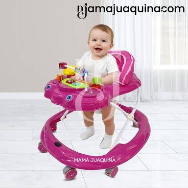 ANDADOR MUSICAL BABY CRECELIE BEBÉ CON JUEGOS DIDÁCTICOS ROSA - 3