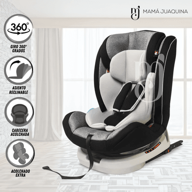 SILLA AUTO EBABY BINFORD BLANCO BEBÉ
