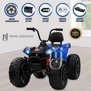 CUATRIMOTO MONTAÑERA A BATERÍA PARA NIÑOS «BLADER» AZUL - 1