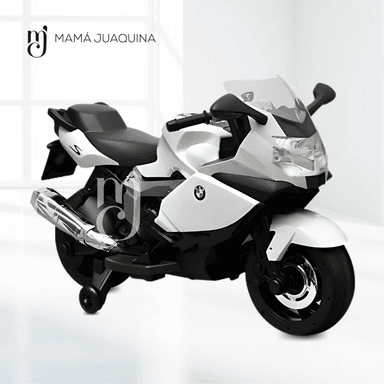 MOTO A BATERÍA PARA NIÑOS «YAMAHA II»  BMW LICENCED BLANCO - 2