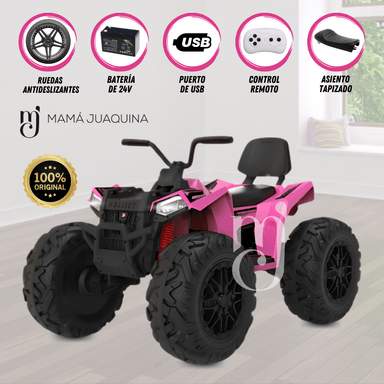 CUATRIMOTO MONTAÑERA A BATERÍA PARA NIÑOS «BLADER» ROSA - 1