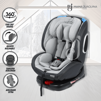SILLA AUTO BABY EDFORD GRIS BEBÉ