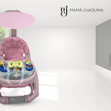 ANDADOR MUSICAL BABY CARAMELLE DIDÁCTICO ROSADO - 2