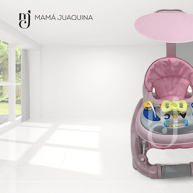 ANDADOR MUSICAL BABY CARAMELLE DIDÁCTICO ROSADO - 3