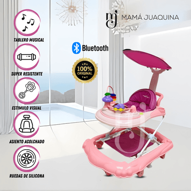 ANDADOR CARRUSEL MUSICAL BABY SEELE ROSADO