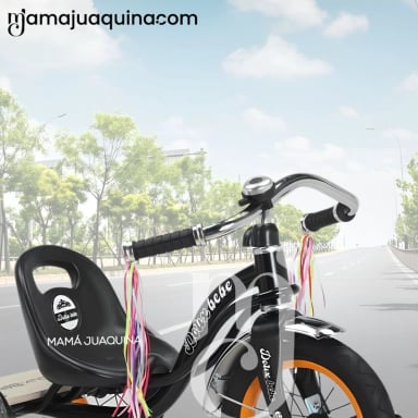 TRICICLO BABY CAKEPOP NEGRO CHAVITO VINTAGE - 4