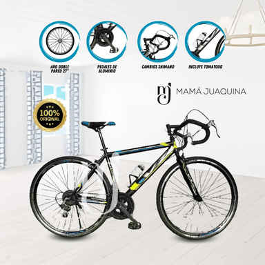 BICICLETA CARRERA VELOZ PALMEIRA RACER ARO 27AZUL