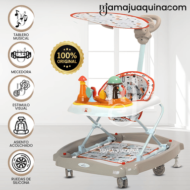 ANDADOR MUSICAL BABY MUSHROOM EDICIÓN LIMITADA BEIGE