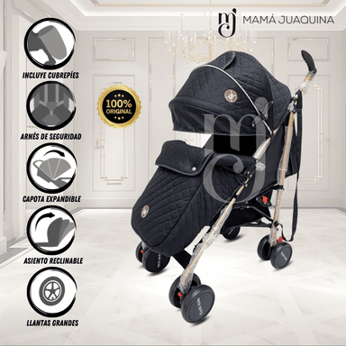 COCHE BASTÓN KIDS ISABEL PRO NEGRO EYOB EXCLUSIVO