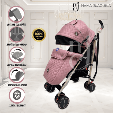 COCHE BASTÓN KIDS ISABEL PRO ROSA EYOB EXCLUSIVO