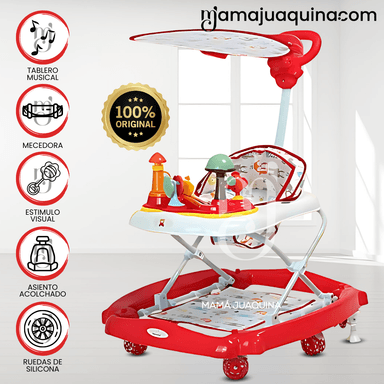 ANDADOR MUSICAL BABY MUSHROOM EDICIÓN LIMITADA ROJO