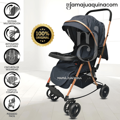 COCHE MECEDORA KIDS SEULGI NEGRO LUJO EXCLUSIVO