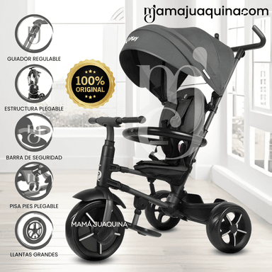 TRICICLO BEAUTIFUL STARITE GRIS GUIADOR