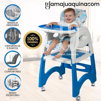 SILLA COMER BABY CHAIRMAN AZUL 3 EN 1