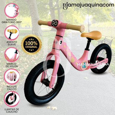 BICICLETA EQUILIBRIO BEAUTIFUL GIRAFFE ROSA