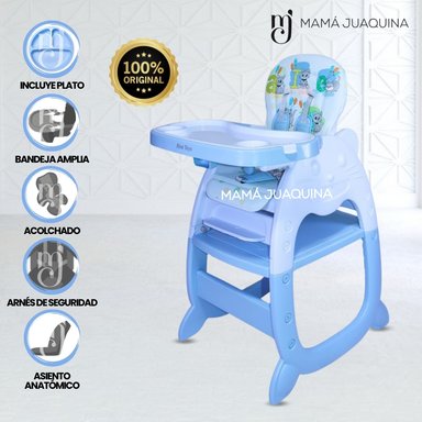 SILLA DE COMER DIDÁCTICA «HI KITTY» AZUL