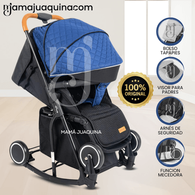 COCHE MECEDORA DE LUJO «SIDNEY II LITE» EXCLUSIVO AZUL