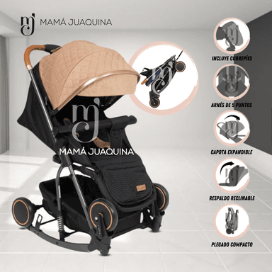 COCHE MALETA MECEDORA «ROCKING PRIME» PREMIUM BEIGE