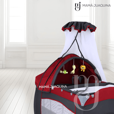CUNA CORRAL «VIENA STOKKER» 2 EN 1 ROJO - 2