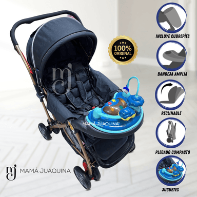 COCHE CUNA DE LUJO «MAXI SUMMER II» GRIS