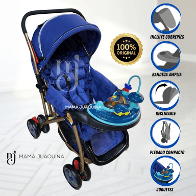 COCHE CUNA DE LUJO  «MAXI SUMMER II» AZUL