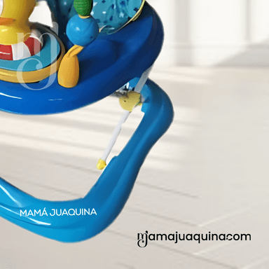 ANDADOR PARA BEBÉS  3 EN 1 «DUCKY LUCKY» CON TABLERO MUSICAL AZUL OSCURO - 3