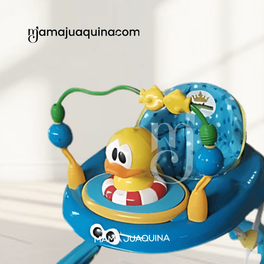 ANDADOR PARA BEBÉS  3 EN 1 «DUCKY LUCKY» CON TABLERO MUSICAL AZUL - 2
