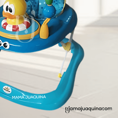 ANDADOR PARA BEBÉS  3 EN 1 «DUCKY LUCKY» CON TABLERO MUSICAL AZUL - 3