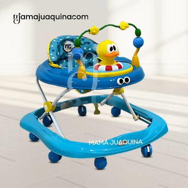 ANDADOR PARA BEBÉS  3 EN 1 «DUCKY LUCKY» CON TABLERO MUSICAL AZUL - 4