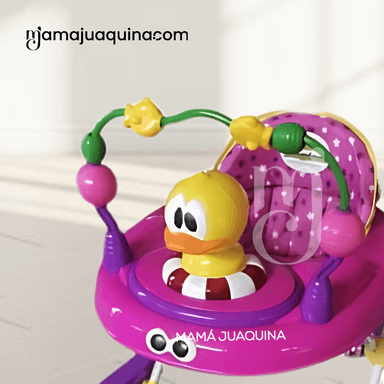 ANDADOR PARA BEBÉS  3 EN 1 «DUCKY LUCKY» CON TABLERO MUSICAL MORADO - 2