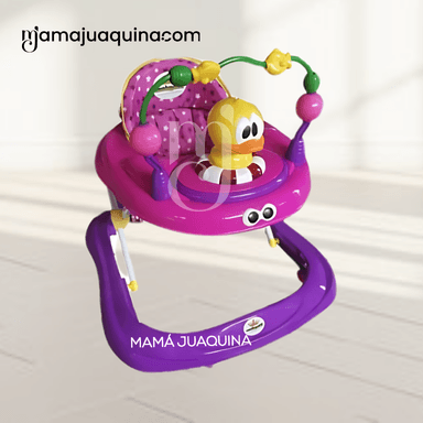 ANDADOR PARA BEBÉS  3 EN 1 «DUCKY LUCKY» CON TABLERO MUSICAL MORADO - 4