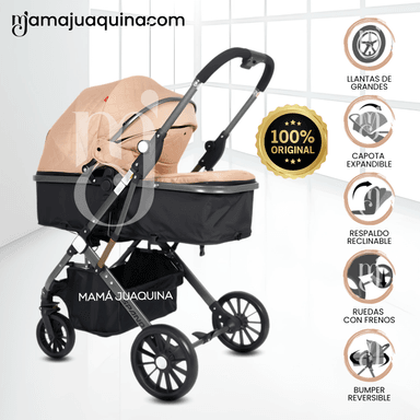 COCHE MOISÉS DE LUJO «STANLIE» EDICIÓN LIMITADA BEIGE