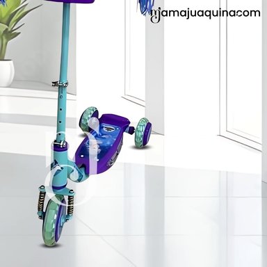 SCOOTER PARA NIÑOS «FUNNY RIDE»CON EQUIPO DE SEGURIDAD CELESTE - 3