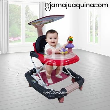 ANDADOR CON TABLERO MUSICAL «FIRST WALK» ROJO - 3