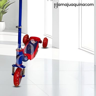 SCOOTER PARA NIÑOS «FUNNY RIDE»CON EQUIPO DE SEGURIDAD AZUL - 3