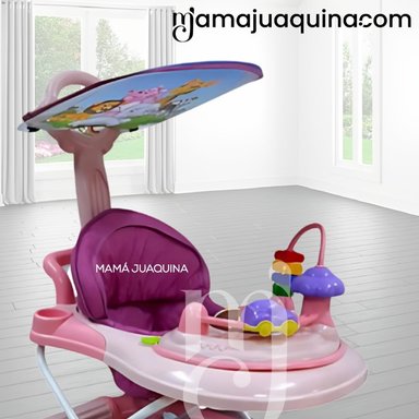 ANDADOR CON TABLERO MUSICAL «FIRST WALK» ROSA - 2