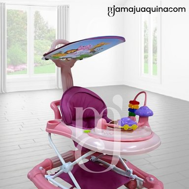 ANDADOR CON TABLERO MUSICAL «FIRST WALK» ROSA - 4