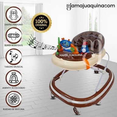 ANDADOR CON TABLETO MUSICAL «LENNON» MARRÓN