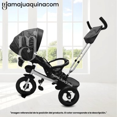 TRICICLO GIRATORIO 3 EN 1 «SMART PREMIUM» USB BLUETOOTH ROSADO OSCURO - 4
