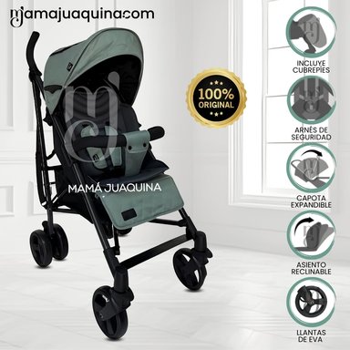 COCHE BASTÓN DE LUJO «AIDEN» VERDE