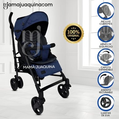 COCHE BASTÓN DE LUJO «AIDEN» AZUL