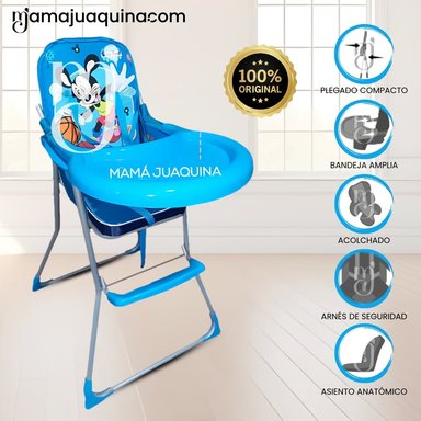 SILLA DE COMER GRADUABLE «MICKEY II» AZUL