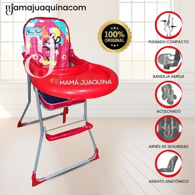 SILLA DE COMER GRADUABLE «MICKEY II» ROJO